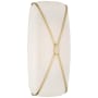 Visual Comfort Fondant 18" Tall LED Bathroom Sconce with Frosted Glass Shade Soft Brass