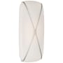 Visual Comfort Fondant 24" Tall LED Bathroom Sconce with Frosted Glass Shade Polished Nickel