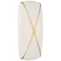 Visual Comfort Fondant 24" Tall LED Bathroom Sconce with Frosted Glass Shade Soft Brass