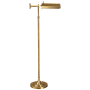 Visual Comfort Dorchester 63" Swing Arm Pharmacy Floor Lamp by Chapman & Myers Antique Burnished Brass