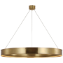 Visual Comfort Connery 50" Wide LED Ring Chandelier Antique-Burnished Brass