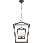 Visual Comfort Darlana 17" Medium Double Cage Lantern by E. F. Chapman Aged Iron