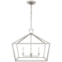 Visual Comfort E.F. Chapman Darlana 4 Light 28" Wide Chandelier Polished Nickel