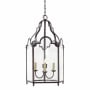 Visual Comfort French Market 16" Pendant Light by E. F. Chapman Blackened Rust