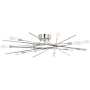 Visual Comfort Stellar 40" Wide LED Semi-Flush Ceiling Fixture Polished Nickel