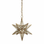 Visual Comfort Moravian Star 18" Pendant Light by E. F. Chapman Gilded Iron