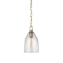 Visual Comfort Andros 9" Wide Mini Pendant Antique-Burnished Brass