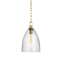Visual Comfort Andros 12" Wide Pendant Antique-Burnished Brass