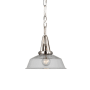 Visual Comfort Layton 10" Wide Pendant Polished Nickel
