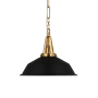 Visual Comfort Layton 14" Wide Pendant Antique-Burnished Brass