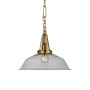 Visual Comfort Layton 14" Wide Pendant Antique-Burnished Brass