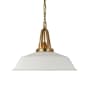 Visual Comfort Layton 20" Wide Pendant Antique-Burnished Brass
