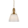 Visual Comfort Prestwick 14" Wide Pendant Antique-Burnished Brass