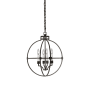 Visual Comfort Lexie 4 Light 18" Wide Pendant Aged Iron