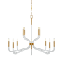 Visual Comfort Reagan 12 Light 45" Wide Chandelier Antique-Burnished Brass / Crystal