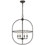Visual Comfort Desmond 21" Open Oval Lantern by E. F. Chapman Aged Iron