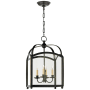 Visual Comfort Arch Top 14" Small Lantern with Clear Glass by E. F. Chapman Bronze