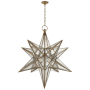 Visual Comfort Moravian Star 48" XL Star Lantern by E. F. Chapman Gilded Iron