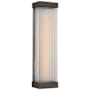 Visual Comfort Vance 14" Tall LED Bathroom Sconce Bronze / Clear Glass