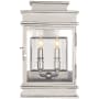 Visual Comfort Linear 15" Outdoor Wall Light by E. F. Chapman Polished Nickel