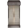 Visual Comfort Dunmore 23" Large Curved Glass Louver Sconce Light by Chapman & Myers Bronze