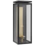 Visual Comfort Fresno 20" Tall Gas Lantern Wall Sconce Matte Black