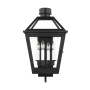 Visual Comfort Hyannis 4 Light 25" Tall Outdoor Wall Sconce Textured Black