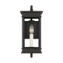 Visual Comfort Cupertino 15" Tall Outdoor Wall Sconce Textured Black