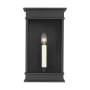 Visual Comfort Cupertino 10" Tall Outdoor Wall Sconce Textured Black