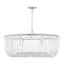 Visual Comfort Pierce 6 Light 36" Wide Pendant with Clear Glass Rods Polished Nickel