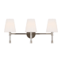 Visual Comfort Hanover 3 Light 25" Wide Vanity Light Polished Nickel