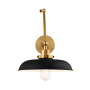 Visual Comfort Wellfleet 3" Tall Bathroom Sconce Burnished Brass