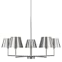 Visual Comfort Ender 5 Light 33" Wide Chandelier Brushed Nickel