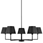 Visual Comfort Ender 5 Light 33" Wide Chandelier Midnight Black