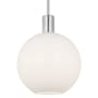 Visual Comfort Colewood 10" Wide Mini Pendant with Milk Glass Shade Brushed Nickel