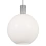 Visual Comfort Colewood 16" Wide Pendant with Milk Glass Shade Brushed Nickel