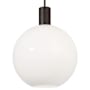 Visual Comfort Colewood 16" Wide Pendant with Milk Glass Shade Midnight Black