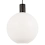 Visual Comfort Colewood 20" Wide Pendant with Milk Glass Shade Midnight Black