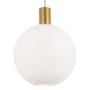 Visual Comfort Colewood 20" Wide Pendant with Milk Glass Shade Satin Brass