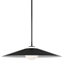 Visual Comfort Astra 24" Wide Pendant with Steel Outer And Frosted Glass Inner Shade Midnight Black