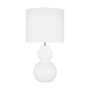 Visual Comfort Buckley 1-Light Medium Table Lamp by Drew & Jonathan Gloss White