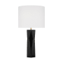 Visual Comfort Fernwood 1-Light Medium Table Lamp by Drew & Jonathan Gloss Black