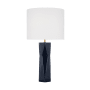 Visual Comfort Fernwood 1-Light Medium Table Lamp by Drew & Jonathan Gloss Navy