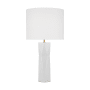 Visual Comfort Fernwood 1-Light Medium Table Lamp by Drew & Jonathan Gloss White