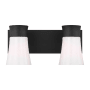 Visual Comfort Roy 2-Light Medium Vanity by Drew & Jonathan Midnight Black