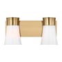 Visual Comfort Roy 2-Light Medium Vanity by Drew & Jonathan Satin Brass