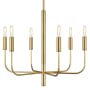 Visual Comfort Brianna 6 Light 24" Wide Chandelier Burnished Brass
