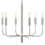 Visual Comfort Brianna 6 Light 24" Wide Chandelier Polished Nickel