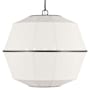 Visual Comfort Hikari 5 Light 28" Wide Pendant with Linen Shade Aged Iron