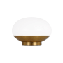 Visual Comfort Lune 7" Tall LED Accent Table Lamp Burnished Brass